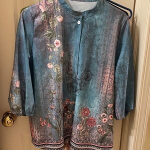 Bohemian quarter sleeve Blouse. Never worn